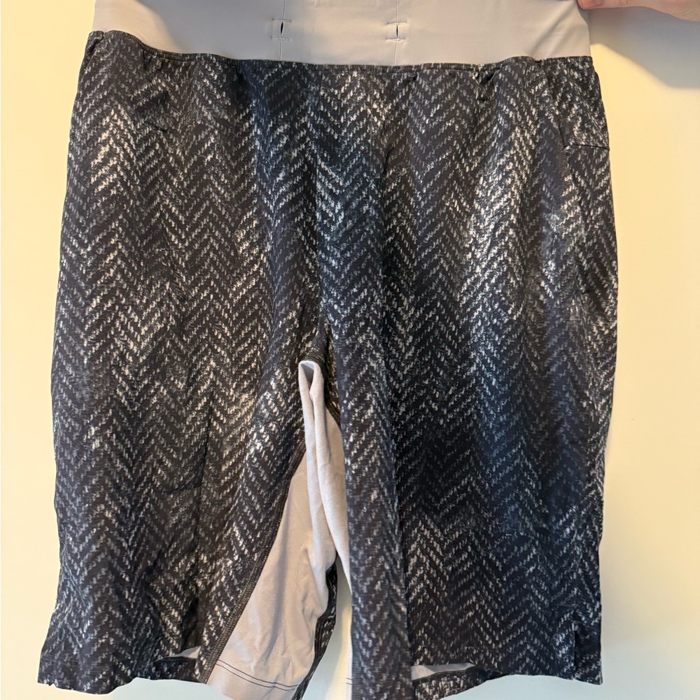 lululemon athletica Black and Gray Athletic Shorts